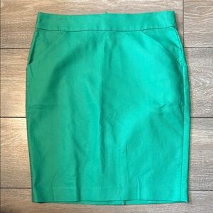 NWT J.Crew, Elegant Green Pencil Skirt